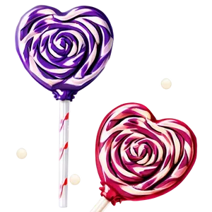 Adorable Heart Lollipop Png 1 PNG Image