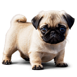 Adorable Pug Puppy PNG 9 PNG image with transparent background