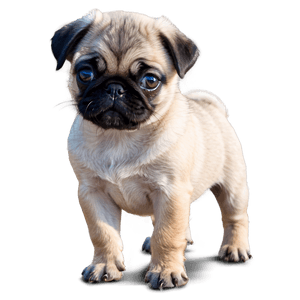 Adorable Pug Puppy PNG ers93 PNG image with transparent background