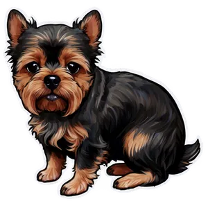 Adorable Small Dog Illustration Png Lcs41 PNG Image