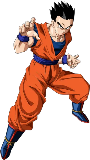 Adult Gohan Readyfor Battle PNG Image