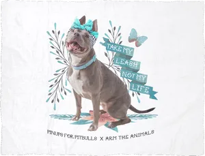 Advocacy Pitbullwith Butterflyand Bandana PNG Image