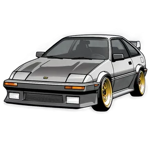 Ae86 Outline Graphic Png Sll63 PNG Image