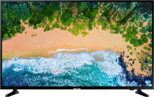 Aerial Beach Viewon L E D T V PNG image with transparent background