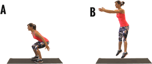 7-squat - Aerobic Exercise, HD Png Download PNG