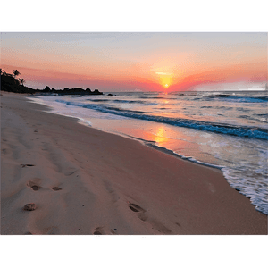 Aesthetic Beach Sunset PNG jrl77 PNG image with transparent background