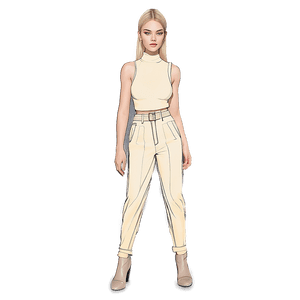 Aesthetic Fashion Sketch PNG 56 PNG image with transparent background