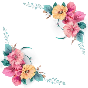 Aesthetic Flowers Frame Png 53 PNG Image