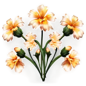 Aesthetic Flowers Pattern Png 70 PNG Image