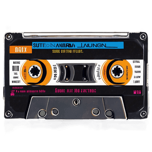 Aesthetic Retro Cassette Tape PNG 06112024 PNG image with transparent background