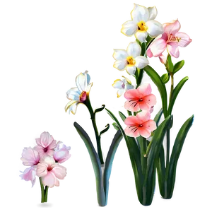 Aesthetic Spring Flowers Png Hqt PNG Image