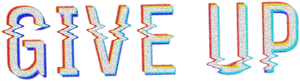 #aesthetic #vaporwave #sad #glitch #giveup #text #retro - Calligraphy, HD Png Download PNG image with transparent background