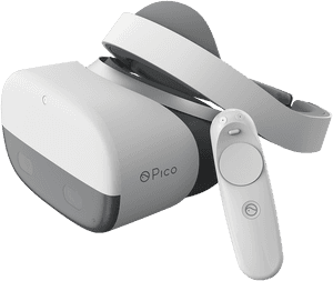 Affordable V R Headsetand Controller PNG image with transparent background