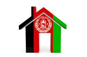 Afghanistan Flag Home Icon PNG Image