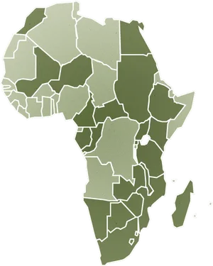 Africa Continent Outline Map PNG Image