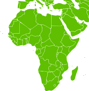 Africa Map Green, HD Png Download PNG image with transparent background