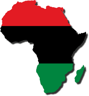 Red Black And Green Africa Map, HD Png Download PNG image with transparent background