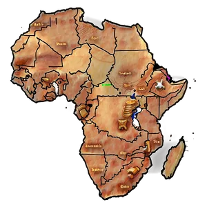 Africa Outline Wallpaper Png Igh PNG Image