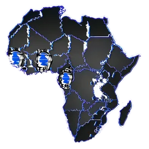 Africa Outline With Landmarks Png 33 PNG Image