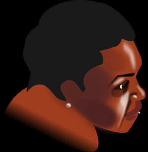 African Child Illustration PNG image with transparent background