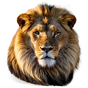 African Lion Visage Png Glm9 PNG Image