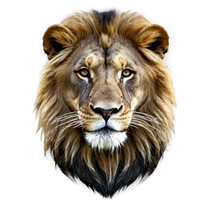 African Lion Visage Png Iyu PNG Image