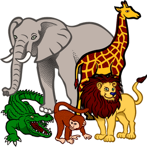 Animals Clipart Transparent Animal Cliparts Free Download - Wild Animals Clipart Png, Png Download PNG with transparent background