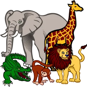 African_ Safari_ Animals_ Clipart PNG Image