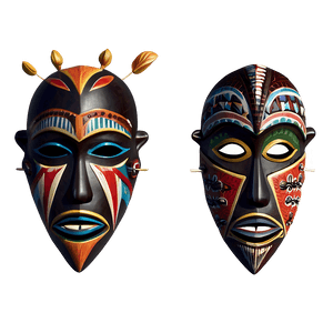 African Tribal Mask PNG mnv PNG