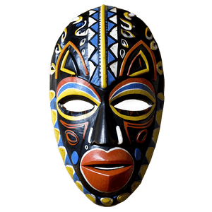 African Tribal Mask PNG tev PNG