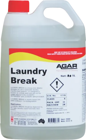 Agar Laundry Break Detergent5 L PNG Image