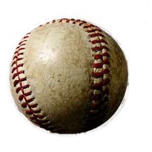 Age-worn Baseball Artwork Png Vqk45 PNG Image