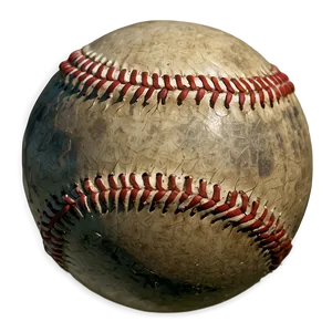 Aged Baseball Graphic Png 06282024 PNG Image