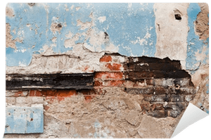 Old Crumbling Plastered Brick Wall Wall Mural • Pixers® - Wall PNG with transparent background