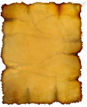 Aged Burnt Paper Texture PNG Image