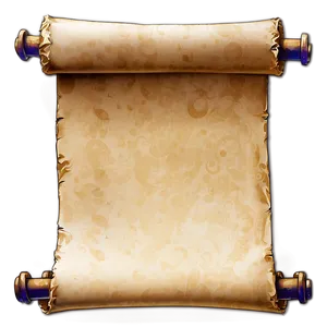 Aged Paper Scroll Png Dqg PNG Image