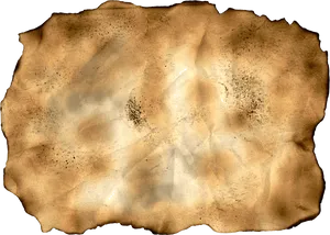 Aged Paper Texture Burnt Edges PNG Image