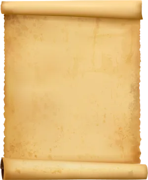 Aged Scroll Paper Texture PNG Image