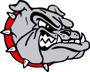 Aggressive Bulldog Cartoon PNG Image