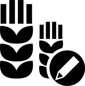 Agricultural Data Analysis Icons PNG Image