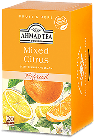 Mixed Citrus Tea - Ahmad Tea Mixed Citrus, HD Png Download PNG