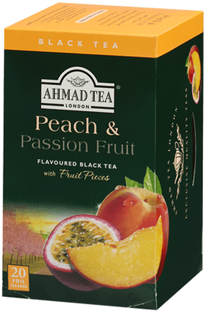 Peach & Passion Fruit Tea - Ahmad Tea Peach And Passion Fruit, HD Png Download PNG image with transparent background