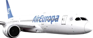 Air Europa Aircraft Isolated PNG Image