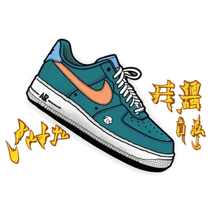 Air Force 1 Anime Custom Png Moc92 PNG Image