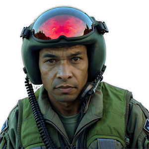 Air Force Pilot PNG fow PNG with transparent background
