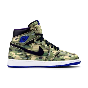 Air Jordan 1 Digital Camo Print Png 26 PNG Image