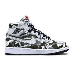 Air Jordan 1 Digital Camo Print Png Soe PNG Image