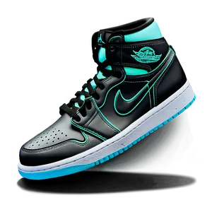 Air Jordan 1 Glow In The Dark Png Mdc PNG Image