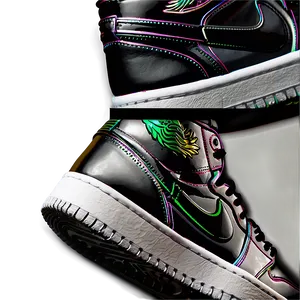 Air Jordan 1 Metallic Accents Png Ptu PNG Image