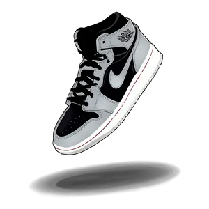 Air Jordan 1 Shadow Grey Png Fmb PNG Image